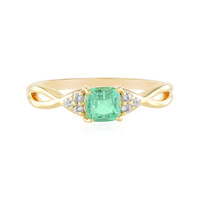 Bague en argent et Emeraude de Russie (Adela Silber)