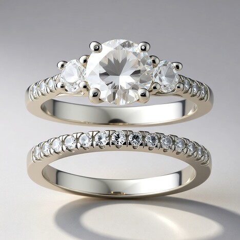 Anello in argento con Topazio Bianco