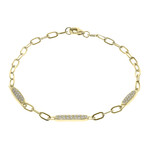 Gouden armband met SI1 (H) Diamanten (CIRARI)