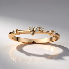 Anello in oro con Diamante Rose de France SI1 di Argyle