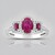 Anello in oro con Rubino Mozambico AAA (CIRARI)
