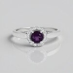 Anello in argento con Ametista del Marocco