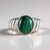 Anello in argento con Malachite