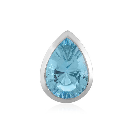 Sky Blue Topaz Silver Pendant (MONOSONO COLLECTION)