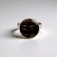Anello in argento con Agata Prairie