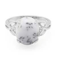 Anello in argento con Agata Dendritica