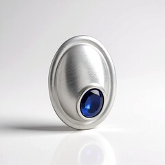 Ciondolo in argento con Zaffiro Stellato Blu