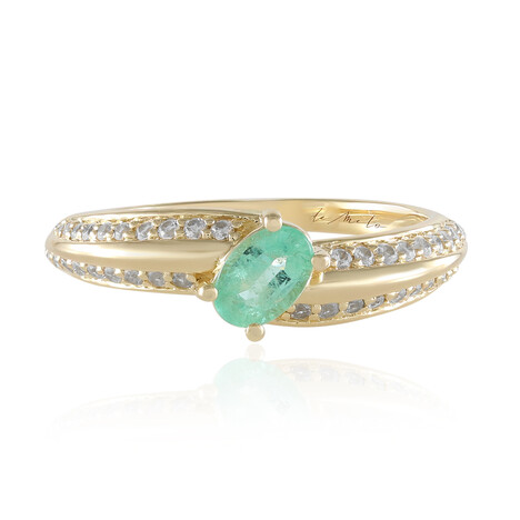 9K Russian Emerald Gold Ring (de Melo)