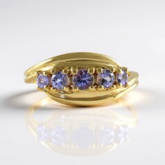 Anello in argento con Tanzanite