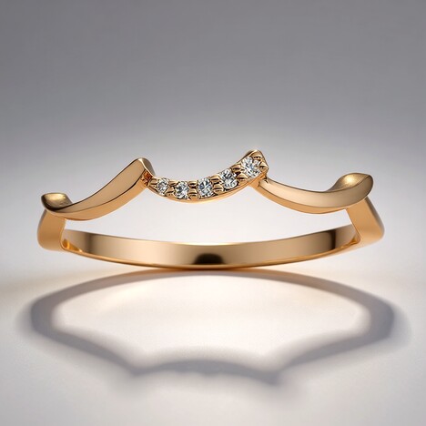 Anello in oro con Diamante Rose de France SI1 di Argyle (Annette)