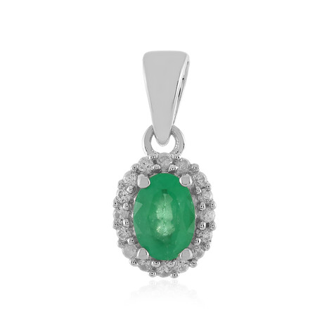 Pendentif en argent et Emeraude d'Ethiopie