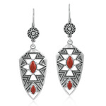 Pendientes en plata con Jaspe rojo (Desert Chic)