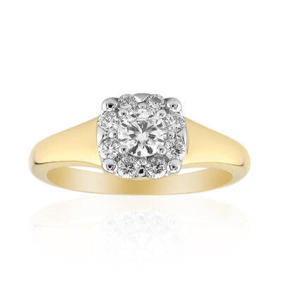 Gouden ring met een VVS1 Diamant (G) (Annette)