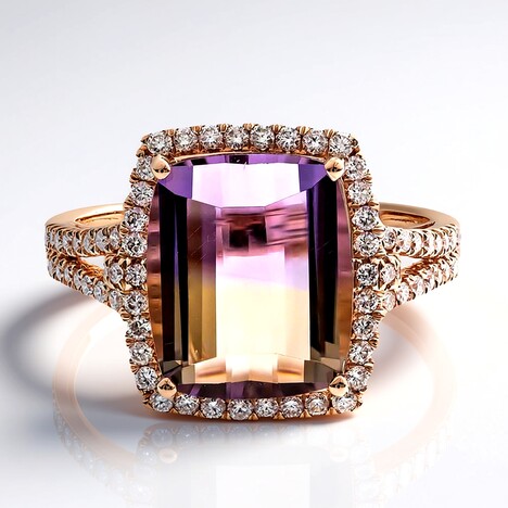 Anello in oro con Ametrina (CIRARI)