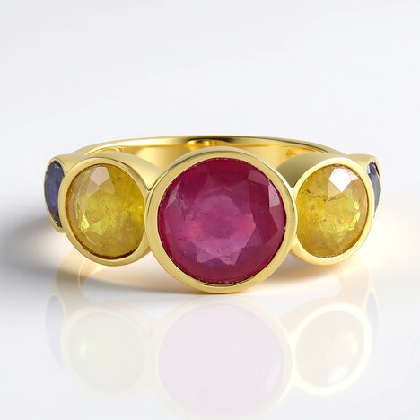 Anello in argento con Zaffiro Rosa del Madagascar (de Melo Essence)