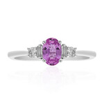 Pinkfarbener Saphir-Goldring (CIRARI)
