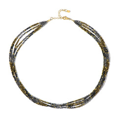 Collana in argento con Ematite Argentata (Riya)