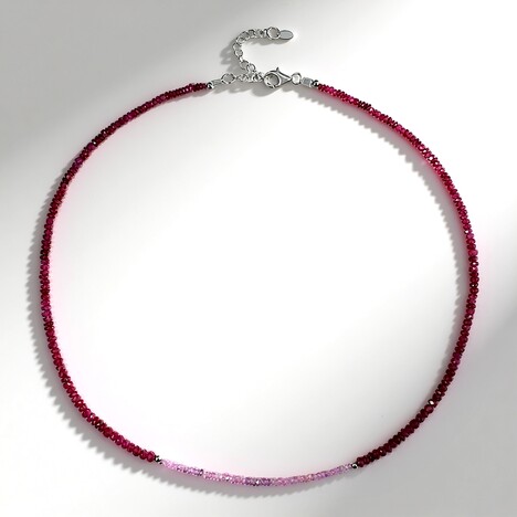 Collana in argento con Rubino del Madagascar