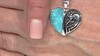 Pendentif en argent et Turquoise bleue de Mohavie (Jones Lee)
