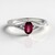 Anello in argento con Rodolite di Naktamunda