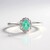 Anello in argento con Smeraldo Russo (Adela Silber)