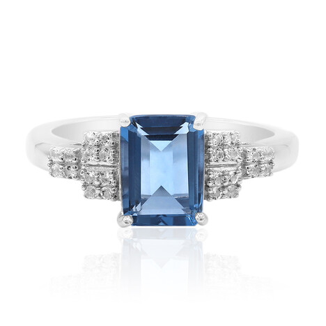 Anello in argento con Fluorite Cangiante