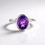 Anello in argento con Ametista del Marocco