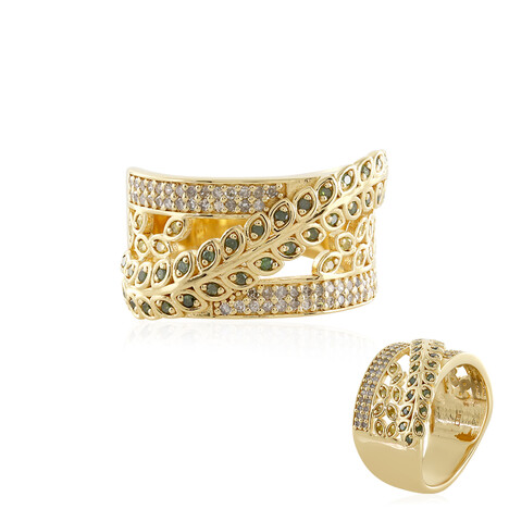 I3 Diamant-Silberring