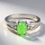 Anello in argento con Crisoprasio