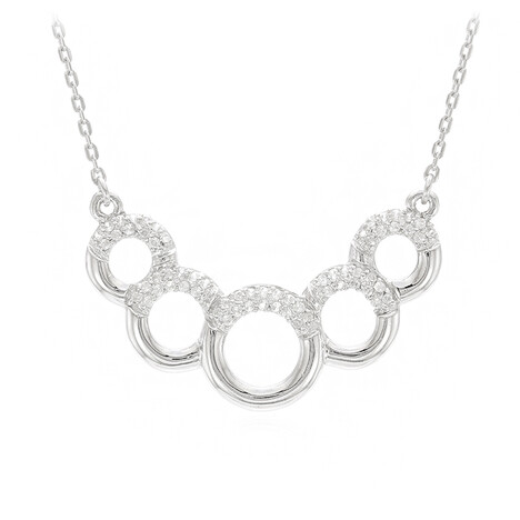 Zirkon-Silbercollier