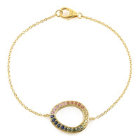 Bracelet en argent et Saphir bleu
