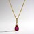 Collana in oro con Rubino Mozambico AAA