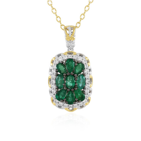 Collar en plata con Esmeralda de Zambia (Gems en Vogue)