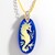 Collana in argento con Ambra Blu (Gems en Vogue)