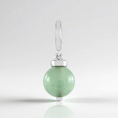 Ciondolo in argento con Avventurina Verde (MONOSONO COLLECTION)