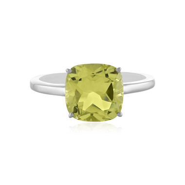 Anello in argento con Quarzo Limone