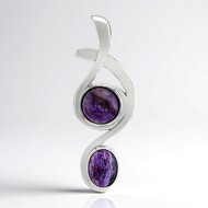 Pendentif en argent et Charoïte