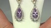 Pendientes en plata con Cuarzo lavanda (Dallas Prince Designs)