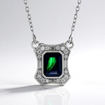 Collana in argento con Opale Mezezo