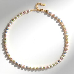 Collana in argento con Perla d'Acqua Dolce Bianca