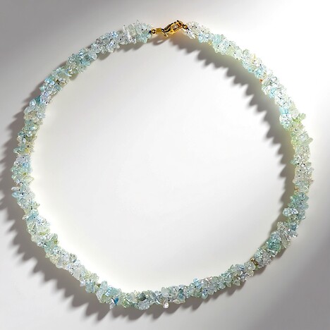 Collana in argento con Acquamarina Brasiliana