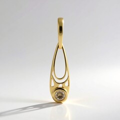 Ciondolo in oro con Diamante Champagne I2