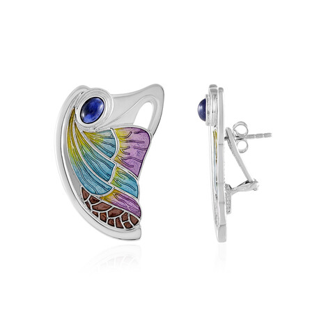 Orecchini in argento con Labradorite Blu Maniry (Adela Silber)