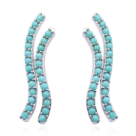 Kingman-Türkis-Silberohrringe (Anne Bever)