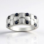 Anello in argento con Zaffiro Blu (Remy Rotenier)