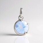 Ciondolo in argento con Quarzo Blue Moon