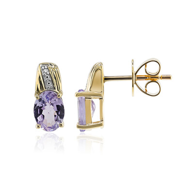 Orecchini in oro con Tanzanite Rosa