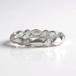 Anello in argento con Diamante I2 (H) (de Melo Essence)