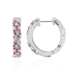 Orecchini in argento con Zaffiro Rosa (Remy Rotenier)