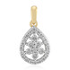 9K SI1 (G) Diamond Gold Pendant (Annette)